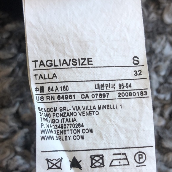 Benetton black tank dress. Side zip. - Picture 7 of 8